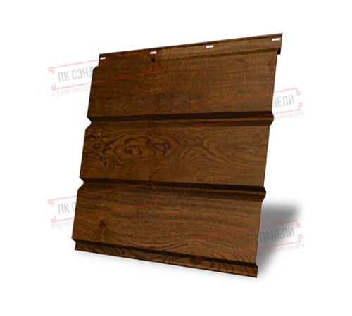 Софит металлический без перфорации 0,45 Print Elite с пленкой Antique Wood