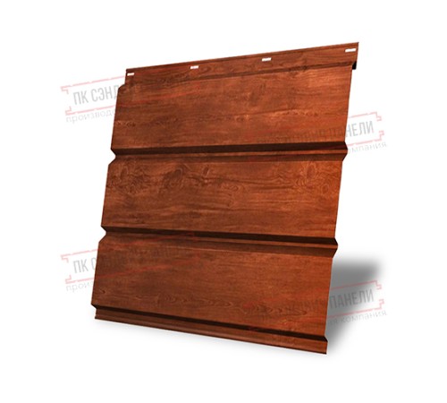 Софит металлический без перфорации 0,45 Print Elite с пленкой Cherry Wood