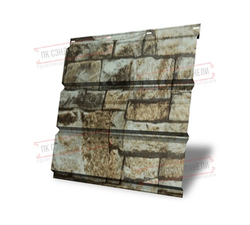 Софит металлический без перфорации 0,45 Print Elite с пленкой Fine Stone Софит металлический без перфорации 0,45 Print Elite с пленкой Fine Stone
