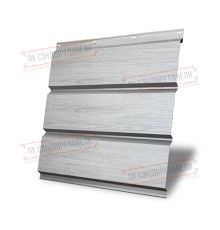 Софит металлический без перфорации 0,45 Print Elite с пленкой Snow Wood
