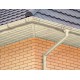 Софит металлический центральная перфорация 0,5 Satin с пленкой RAL 1015 светлая слоновая кость