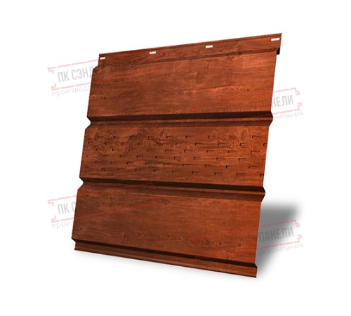 Софит металлический центральная перфорация 0,45 Print Elite с пленкой Cherry Wood Софит металлический центральная перфорация 0,45 Print Elite с пленкой Cherry Wood