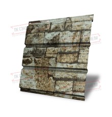 Софит металлический полная перфорация 0,45 Print Elite с пленкой Fine Stone