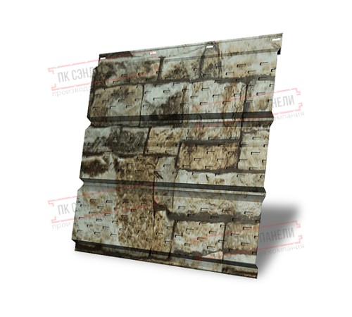 Софит металлический полная перфорация 0,45 Print Elite с пленкой Fine Stone Софит металлический полная перфорация 0,45 Print Elite с пленкой Fine Stone