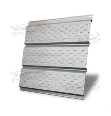 Софит металлический полная перфорация 0,45 Print Elite с пленкой Snow Wood