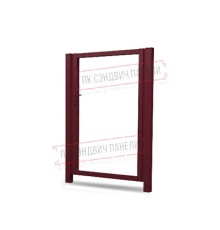 Калитка Жалюзи 1,68х1 RAL 3005 без заполнения