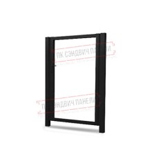 Калитка Жалюзи 2,0х1 RAL 9005 без заполнения