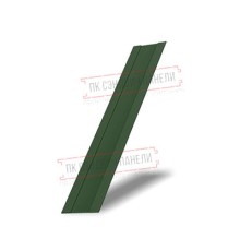 Крепежная планка жалюзи Milan,Tokyo 0,5 GreenCoat Pural BT, matt RAL 6020 хромовая зелень