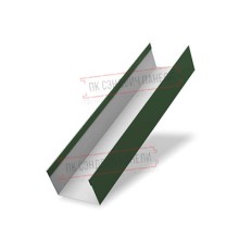Крышка 45х20 жалюзи Texas 0,5 GreenCoat Pural BT, matt RR 11 темно-зеленый (RAL 6020 хромовая зелень)