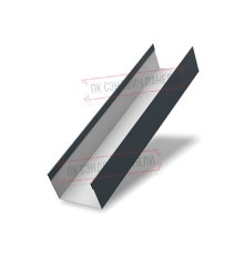 Крышка 45х20 жалюзи Texas 0,5 GreenCoat Pural BT, matt RR2Н3 (RAL 7016 антрацитово-серый)