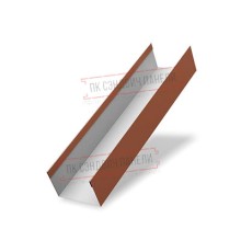 Крышка 45х20 жалюзи Texas 0,5 PurLite Мatt RAL 8004 терракота
