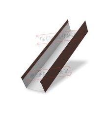 Крышка 45х20 жалюзи Texas 0,5 Atlas с пленкой RAL 8017 шоколад