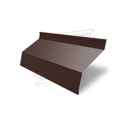 Ламель жалюзи Milan new 0,5 Satin с пленкой RAL 8017 шоколад Ламель жалюзи Milan new 0,5 Satin с пленкой RAL 8017 шоколад