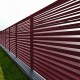 Декоративная накладка на столб жалюзи Milan,Tokyo 0,5 Satin с пленкой RAL 3005 красное вино