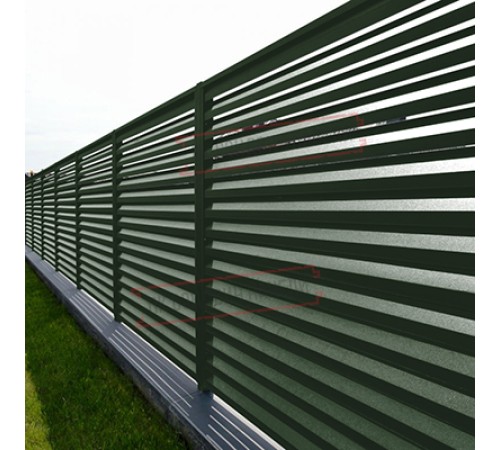 Планка завершающая 50х50 жалюзи Milan 0,5 GreenCoat Pural BT, matt RR 11 темно-зеленый