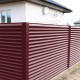 Декоративная накладка на столб угловая жалюзи Milan,Tokyo 0,5 Satin с пленкой RAL 3005 красное вино