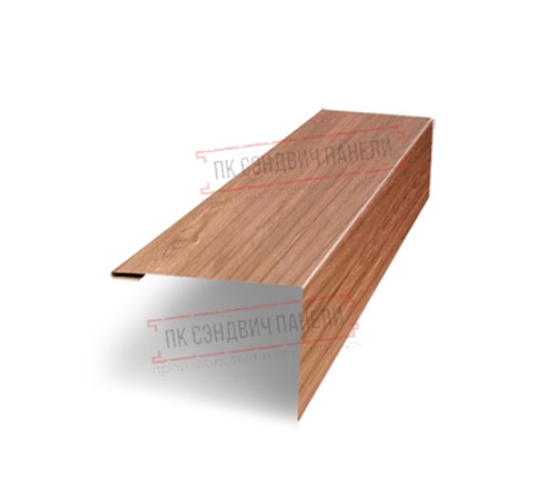 Нащельник (для калиток и ворот) 25х35 жалюзи Milan, Tokyo, Palermo 0,45 Print Elite Honey wood (L1,68) Нащельник (для калиток и ворот) 25х35 жалюзи Milan, Tokyo, Palermo 0,45 Print Elite Honey wood (L1,68)