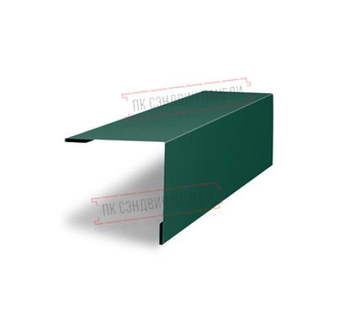 Планка завершающая 50х50 жалюзи Milan 0,5 Satin с пленкой RAL 6005 зеленый мох Планка завершающая 50х50 жалюзи Milan 0,5 Satin с пленкой RAL 6005 зеленый мох