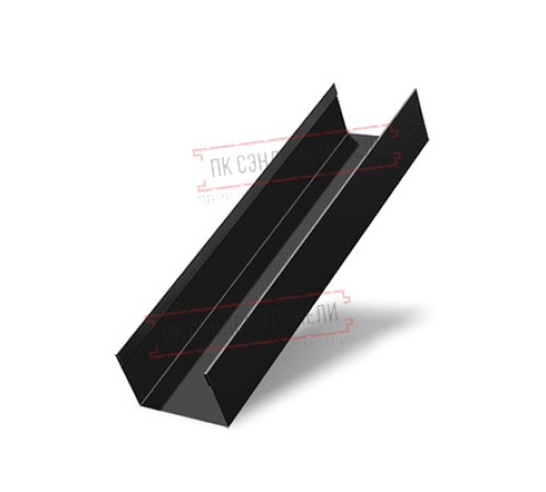 Стойка жалюзи Milan,Tokyo 0,5 PurLite Мatt RAL 9005 черный Стойка жалюзи Milan,Tokyo 0,5 PurLite Мatt RAL 9005 черный