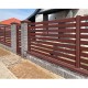 Ламель обратная 125 Texas стартовая/финишная для калиток и ворот 0,45 PE с пленкой RAL 3009 оксидно-красный