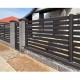 Ламель обратная 125 жалюзи Texas 0,5 Satin Matt с пленкой RR 32 темно-коричневый (для калиток и ворот)