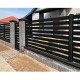 Ламель лицевая 125 Texas стартовая/финишная для калиток и ворот 0,5 Satin Matt RAL 9005 черный