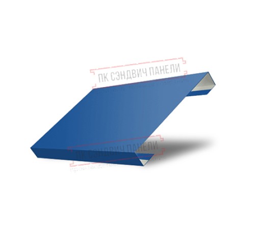 Ламель лицевая 150 жалюзи Texas 0,5 Satin с пленкой RAL 5005 сигнальный синий Ламель лицевая 150 жалюзи Texas 0,5 Satin с пленкой RAL 5005 сигнальный синий