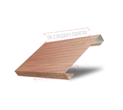 Ламель лицевая 150 жалюзи Texas 0,45 Print Elite White Wood