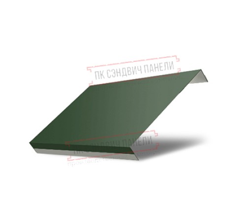 Ламель обратная 150 жалюзи Texas 0,5 GreenСoat Pural RR 11 темно-зеленый (RAL 6020 хромовая зелень)