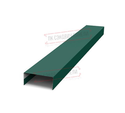 Крепежная планка нижняя Texas 0,5 Satin с пленкой RAL 6005 зеленый мох Крепежная планка нижняя Texas 0,5 Satin с пленкой RAL 6005 зеленый мох