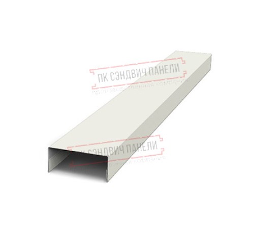 Крепежная планка нижняя Texas 0,5 Satin с пленкой RAL 9003 сигнальный белый Крепежная планка нижняя Texas 0,5 Satin с пленкой RAL 9003 сигнальный белый