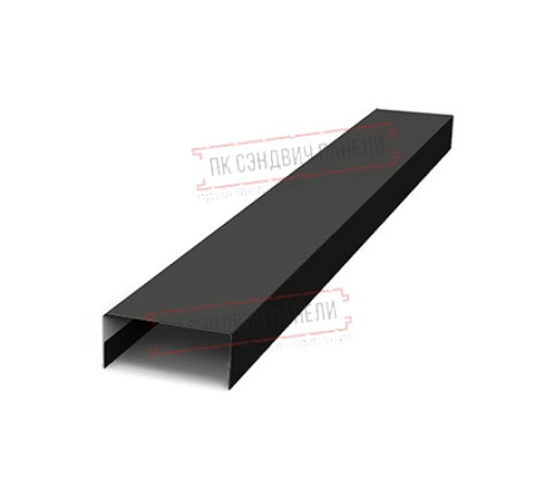 Крепежная планка нижняя Texas 0,5 Rooftop Matte RAL 9005 черный