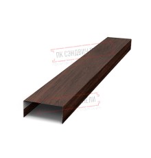 Крепежная планка нижняя Texas 0,45 Print Elite Choco Wood
