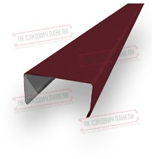 Декоративная планка П - 46х37, ПЭ, Ral 3005 - 0,35мм