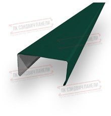 Декоративная планка П - 46х37, ПЭ, Ral 6005 - 0,35мм