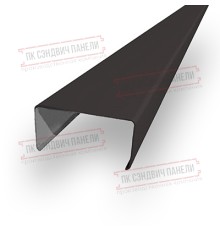 Декоративная планка П - 46х37, ПЭ, Ral 8019 - 0,35мм