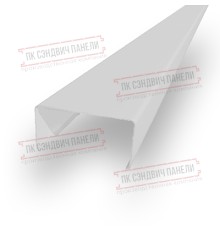 Декоративная планка П - 60х30, двухсторонний ПЭ, Ral 9003 - 0,45мм