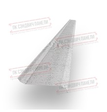 Забор-жалюзи S 58х120 мм, Беленный Дуб - 0,45мм.