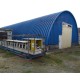 Профнастил H112ПГ-0.65, для бескаркасных ангаров, Полиэстер RAL 5005.