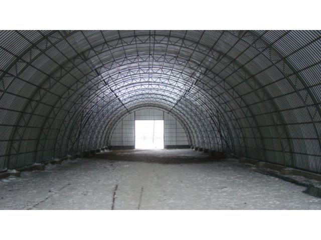 Арочная кровля из профнастила