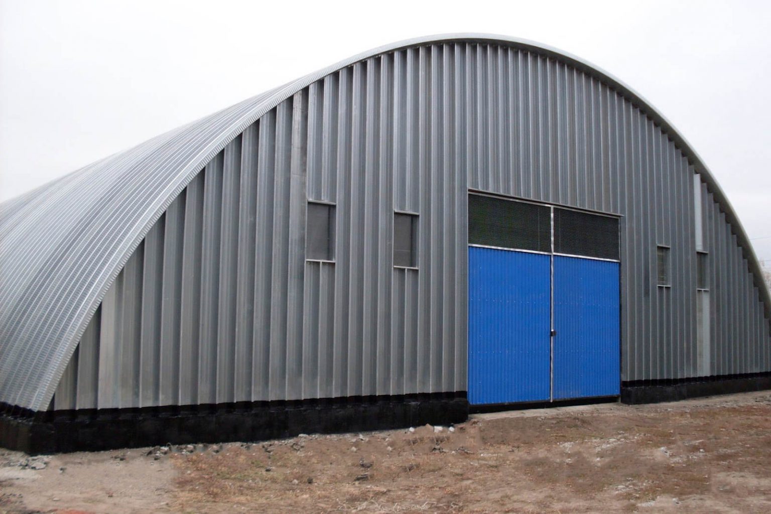 Арочная кровля из профнастила