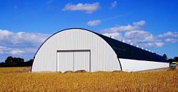 Арочная кровля из профнастила