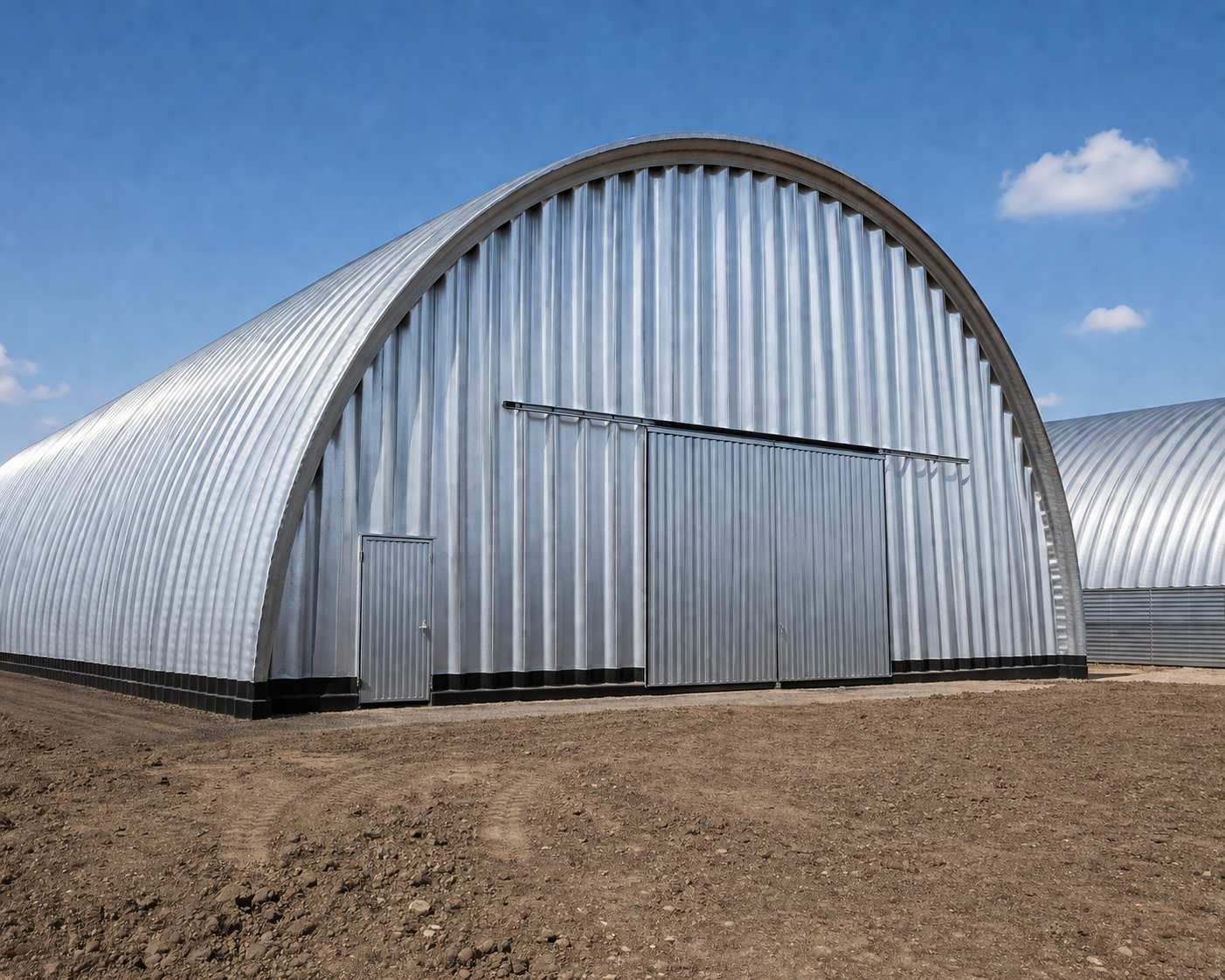 Арочный профнастил С44ПГ на конструкции