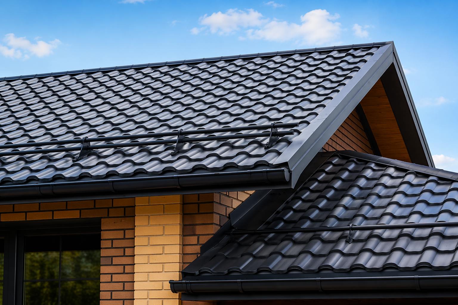 Применение металлочерепицы Монтеррей в строительстве