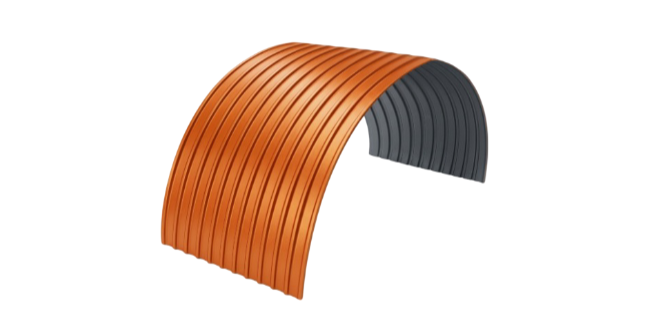 Арочный профнастил СС10ПГ оцинкованный