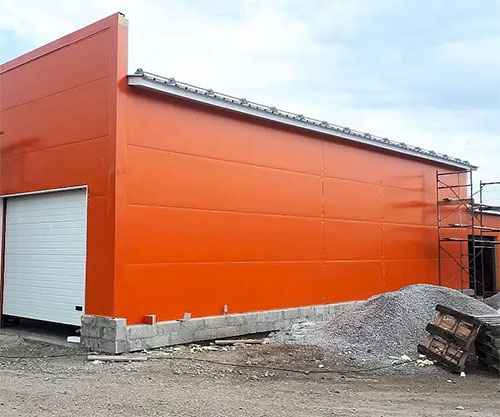 Объект из сэндвич-панелей — пример 2