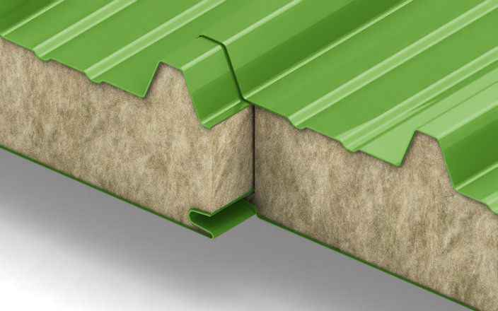 Сэндвич панели с минеральной ватой