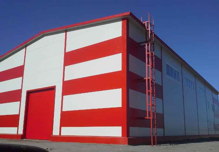 Горизонтальная угловая сэндвич-панель из пенополистирола