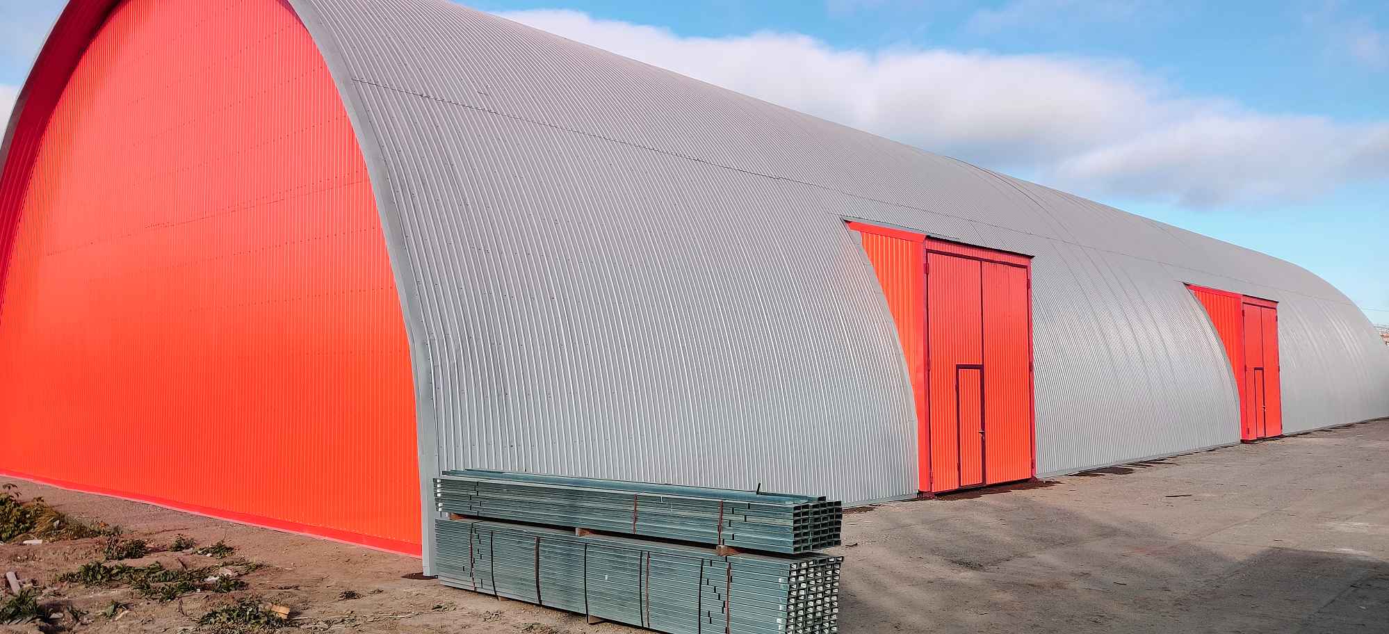 Арочный профнастил НС35ПГ — объект 2