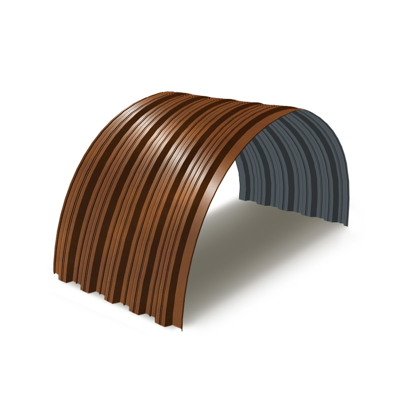 Монтаж арочного профнастила НС35ПГ